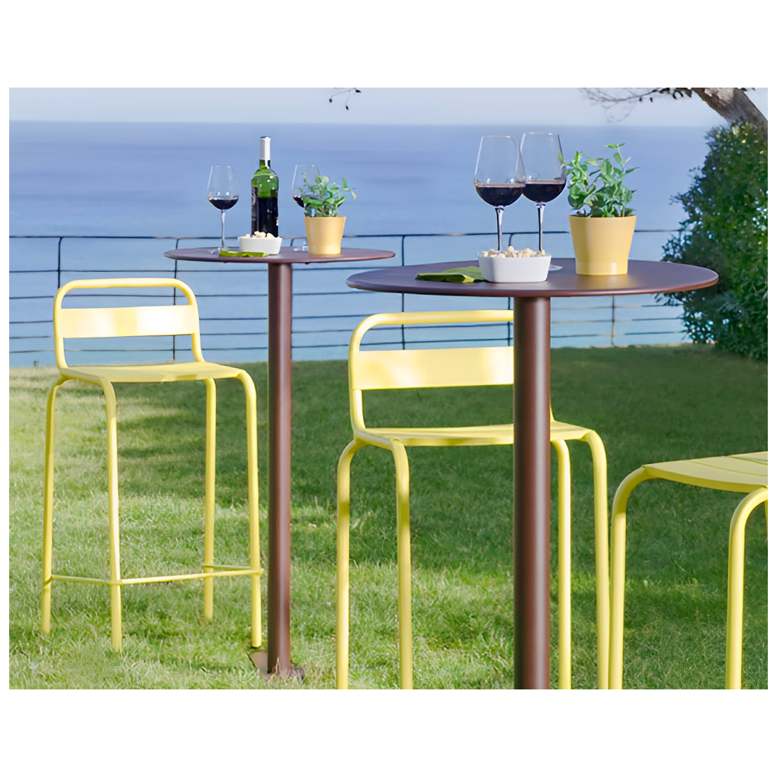 Tabouret en aluminium barceloneta | Tabouret | Tabourets.com