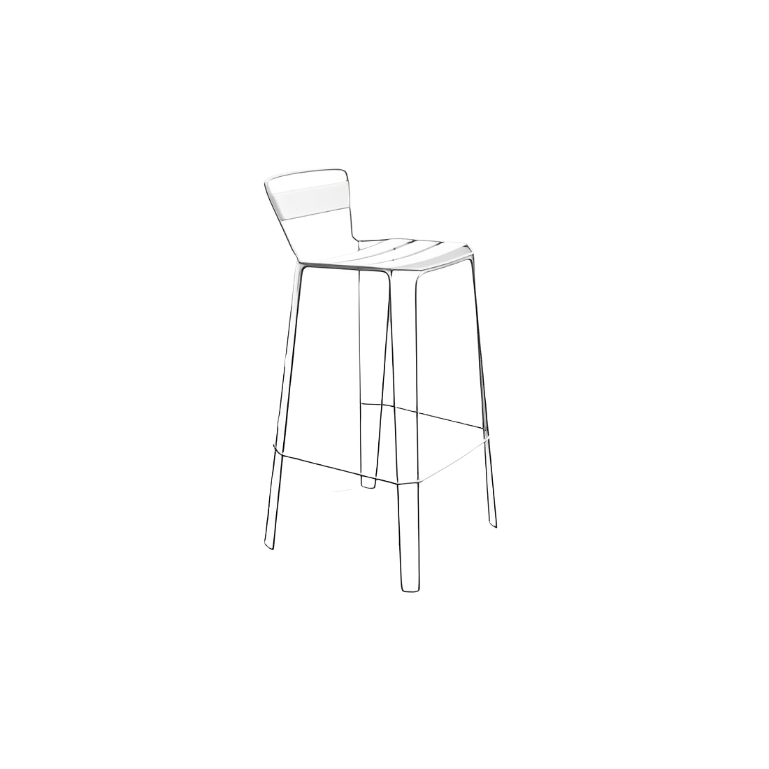 Tabouret en acier Portofino | Tabouret | Tabourets.com
