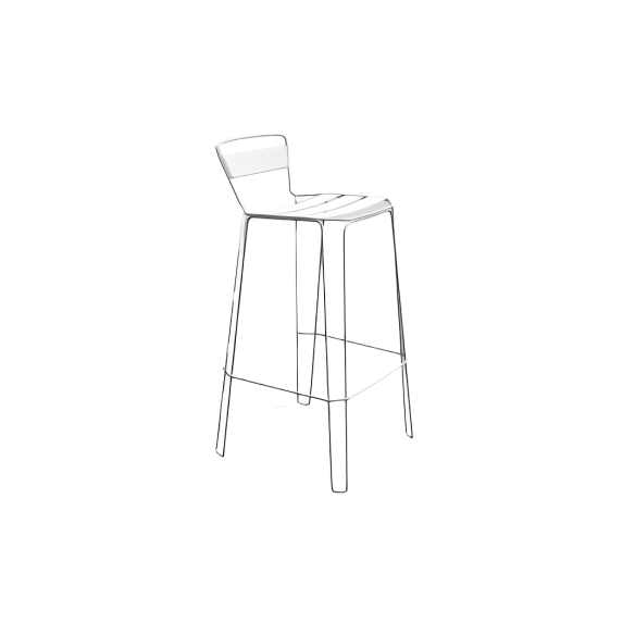 Tabouret en acier Portofino | Tabouret | Tabourets.com