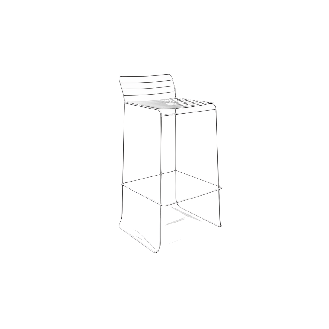Tabouret en acier Portofino | Tabouret | Tabourets.com